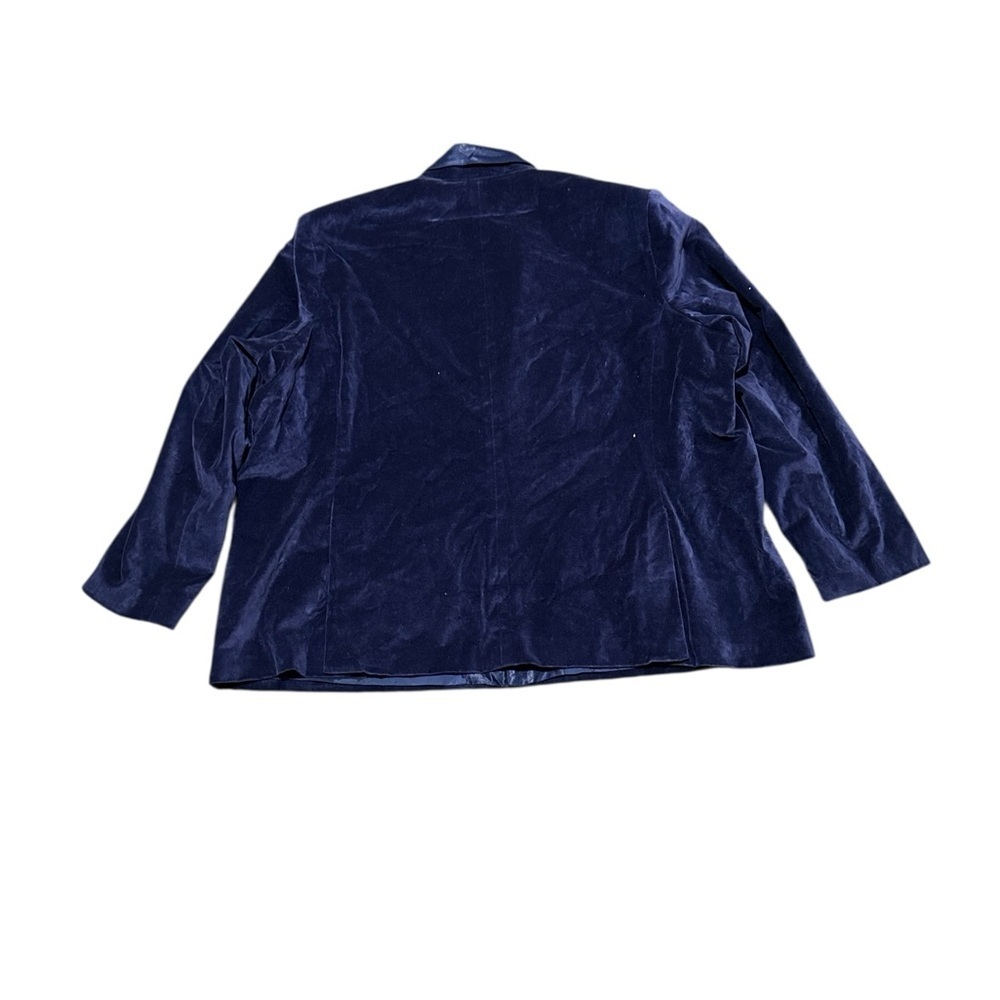Frances Valentine Deep Blue Velvet men Blazer size 2XL - Picture 16 of 16